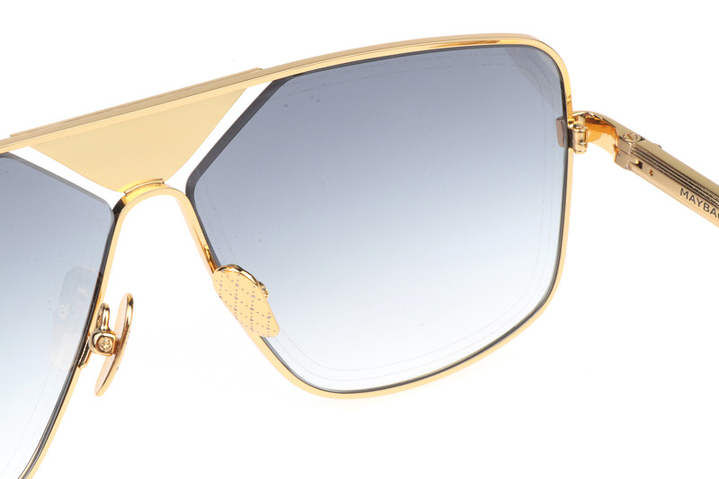 THE LINEART II Sunglasses In Gold Gradient Grey