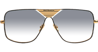 THE LINEART II Sunglasses In Gold Gradient Grey