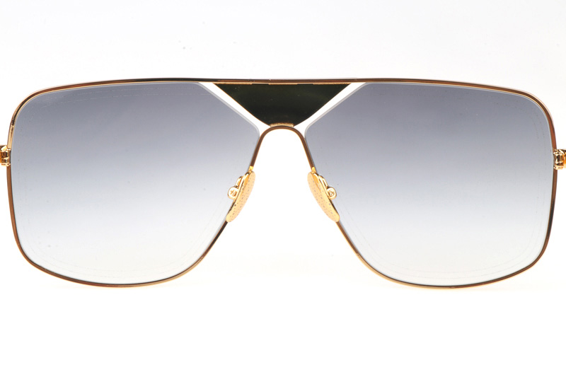 THE LINEART II Sunglasses In Gold Gradient Grey