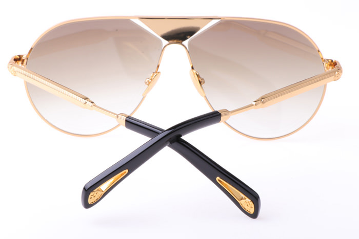 THE LINEART Sunglasses In Gold Brown