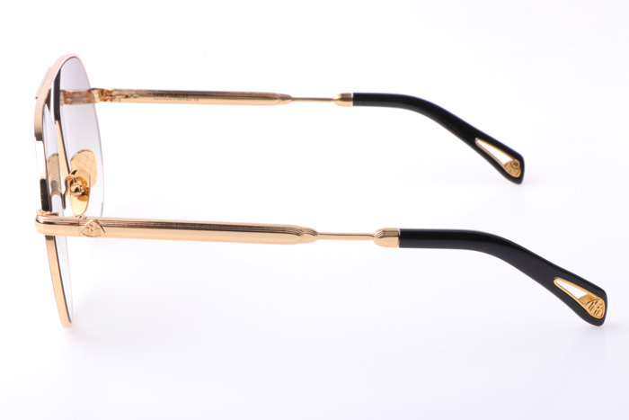 THE LINEART Sunglasses In Gold Brown