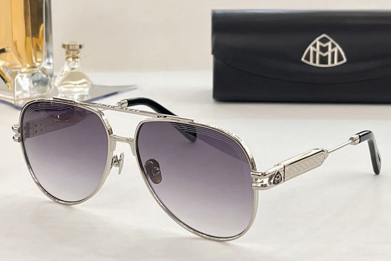 THE WEN Sunglasses In Silver Gradient Grey