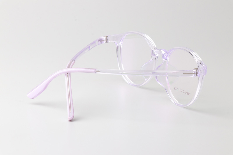 TR6621 Eyeglasses Clear Purple