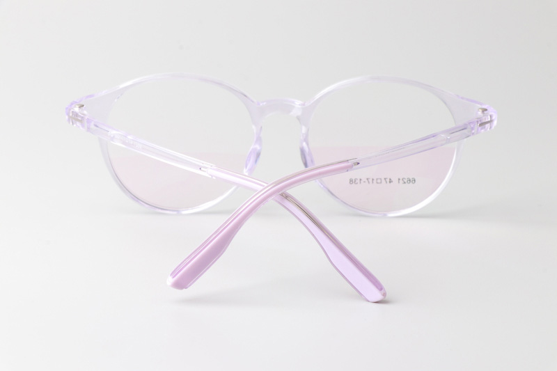 TR6621 Eyeglasses Clear Purple