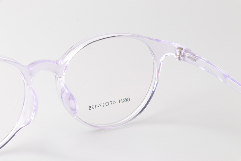 TR6621 Eyeglasses Clear Purple