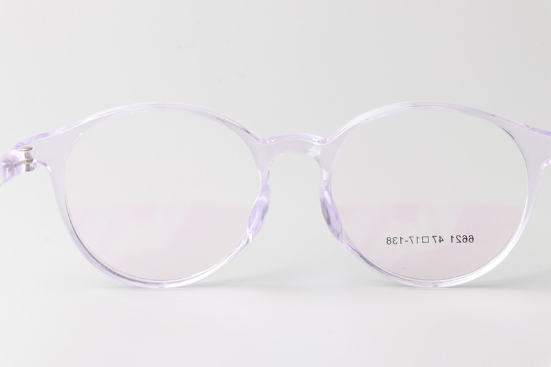 TR6621 Eyeglasses Clear Purple