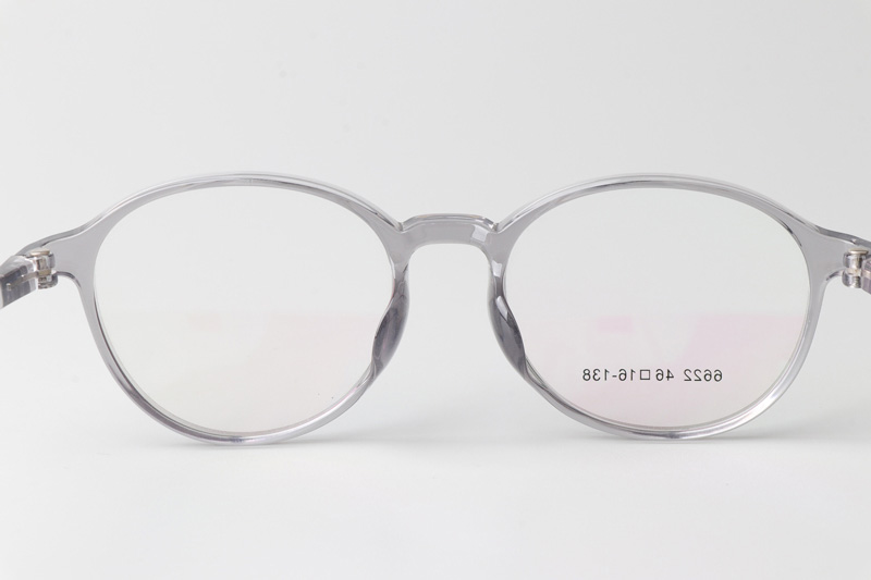 TR6622 Eyeglasses Transparent Gray