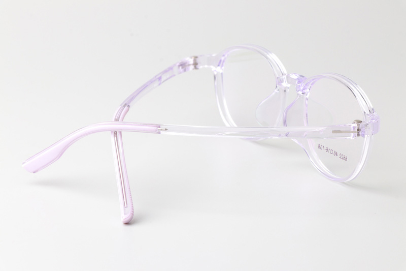 TR6622 Eyeglasses Transparent Purple