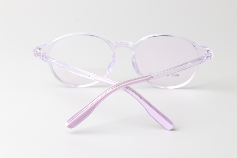 TR6622 Eyeglasses Transparent Purple