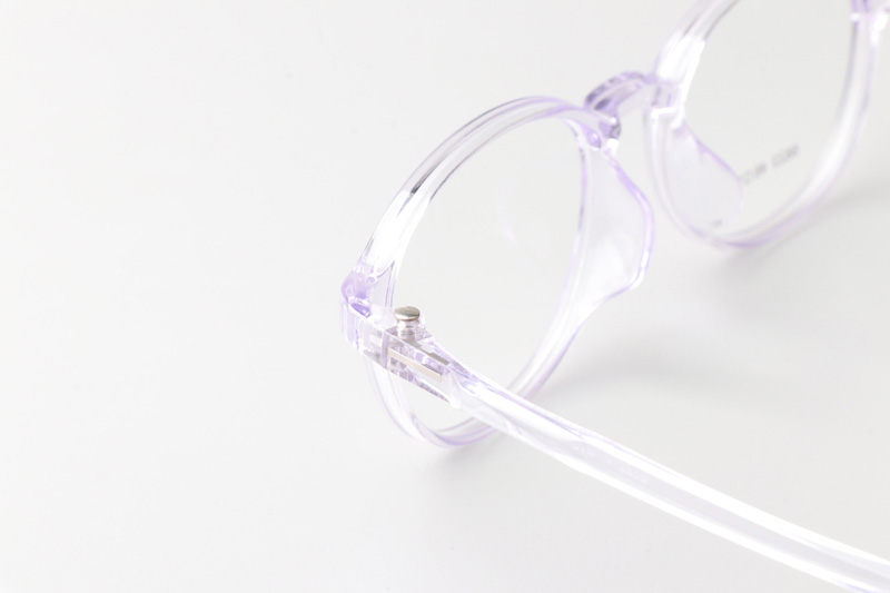 TR6622 Eyeglasses Transparent Purple