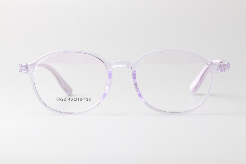 TR6622 Eyeglasses Transparent Purple