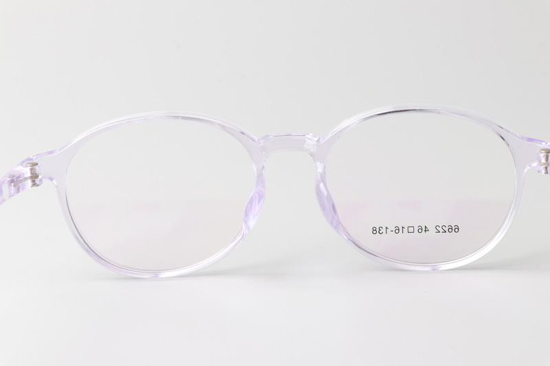 TR6622 Eyeglasses Transparent Purple