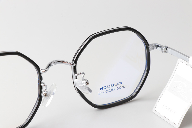 TT31056 Eyeglasses Black Silver