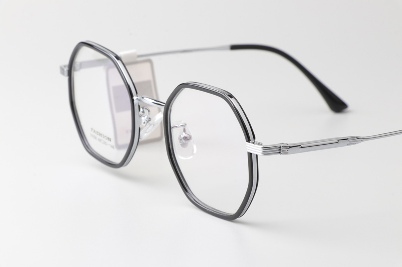 TT31056 Eyeglasses Black Silver