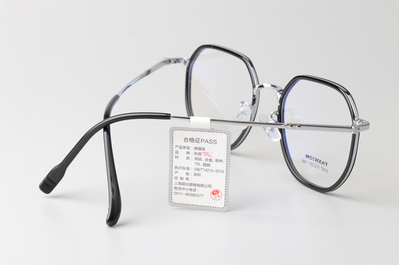 TT31057 Eyeglasses Black Silver
