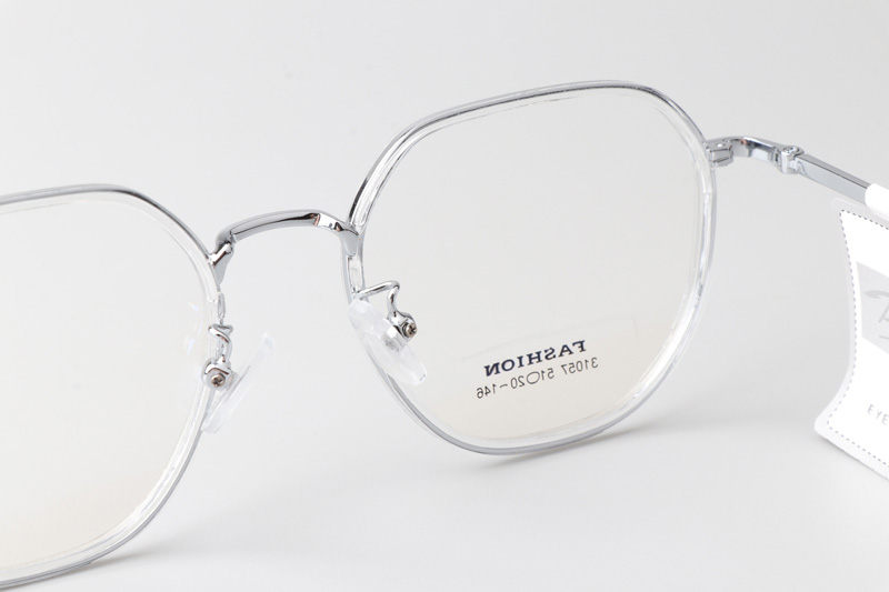 TT31057 Eyeglasses Transparent Silver