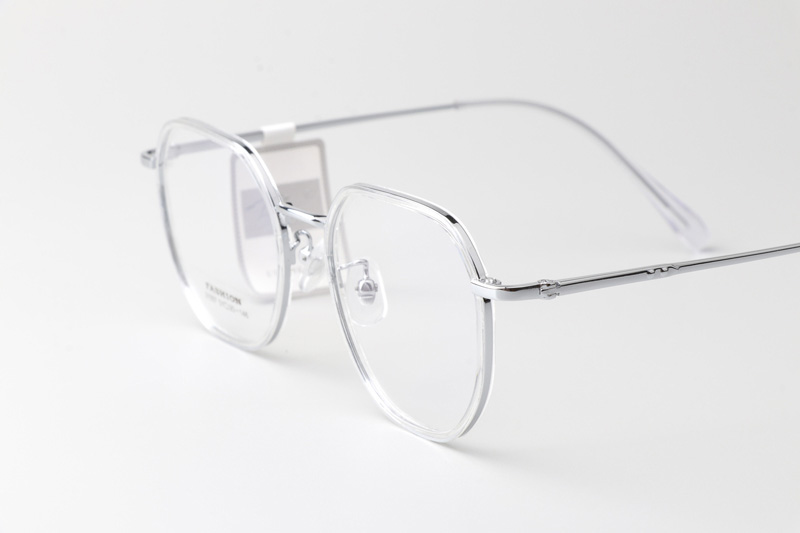 TT31057 Eyeglasses Transparent Silver