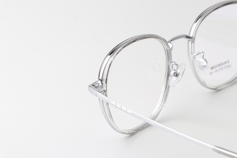 TT32010 Eyeglasses Clear Silver