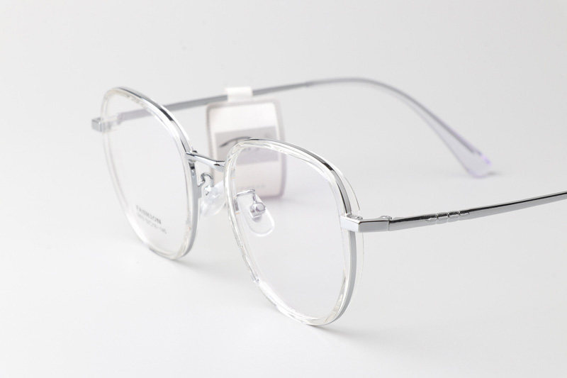 TT32010 Eyeglasses Transparent Silver
