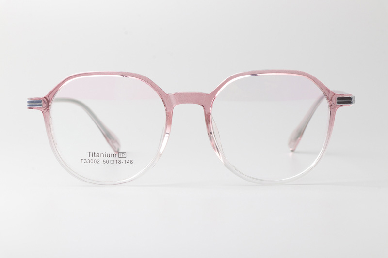 TT33002 Eyeglasses Transparent Gradient Pink