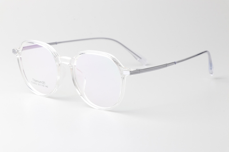 TT33002 Eyeglasses Transparent Silver