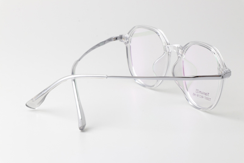 TT33007 Eyeglasses Transparent Silver