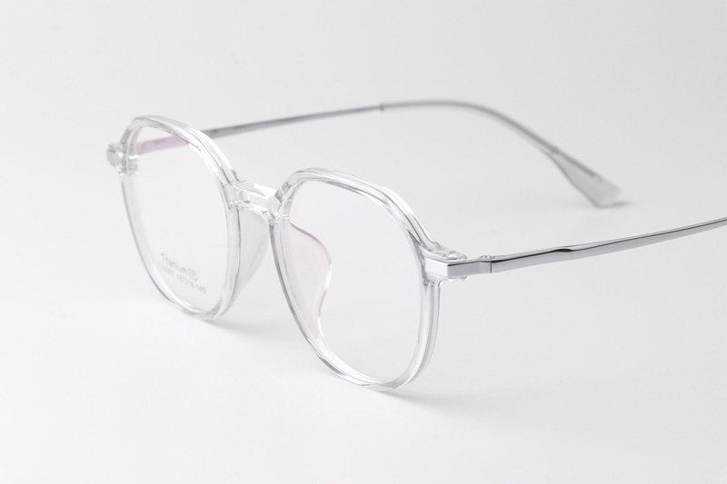 TT33007 Eyeglasses Transparent Silver