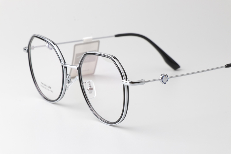 TT37006 Eyeglasses Black Silver