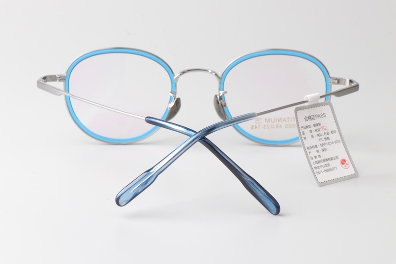 TT52005 Eyeglasses Blue Silver