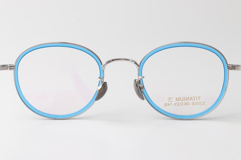 TT52005 Eyeglasses Blue Silver