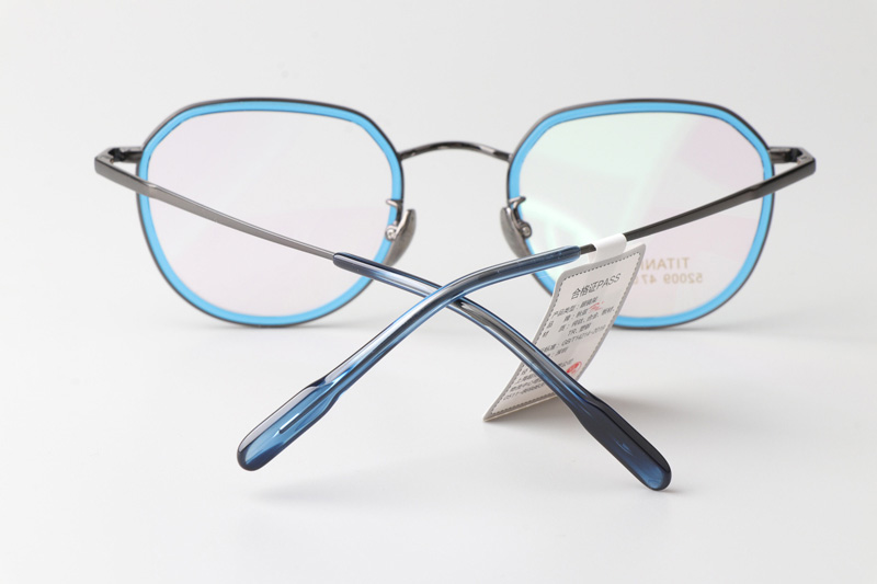 TT52009 Eyeglasses Blue Gunmetal