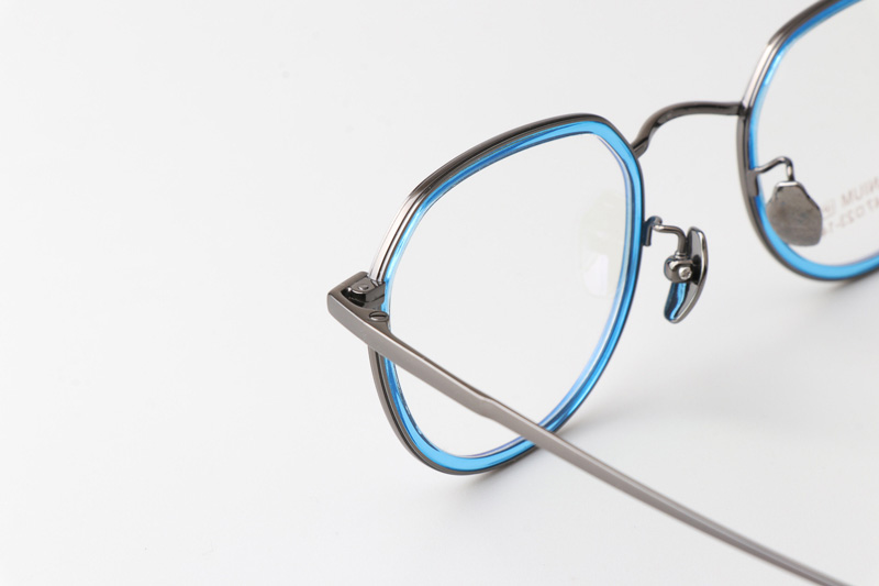 TT52009 Eyeglasses Blue Gunmetal