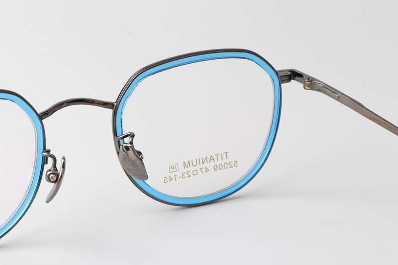 TT52009 Eyeglasses Blue Gunmetal