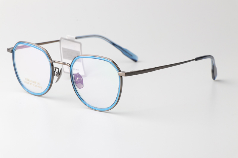 TT52009 Eyeglasses Blue Gunmetal