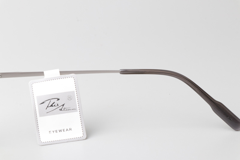 TT52009 Eyeglasses Gray Silver