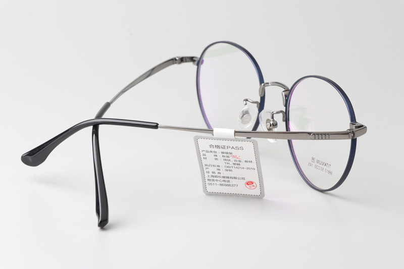 TT66613 Eyeglasses Blue Gunmetal