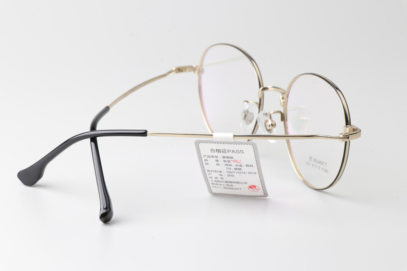 TT66615 Eyeglasses Black Gold