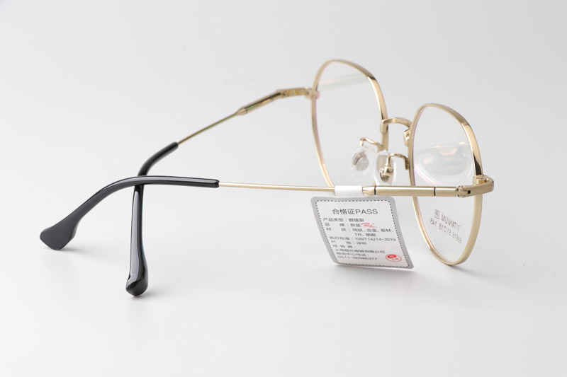 TT66616 Eyeglasses Black Gold