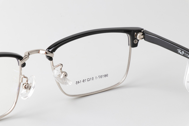 TT98197 Eyeglasses Black Silver