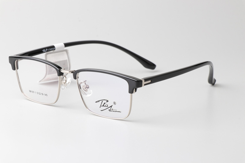 TT98197 Eyeglasses Black Silver