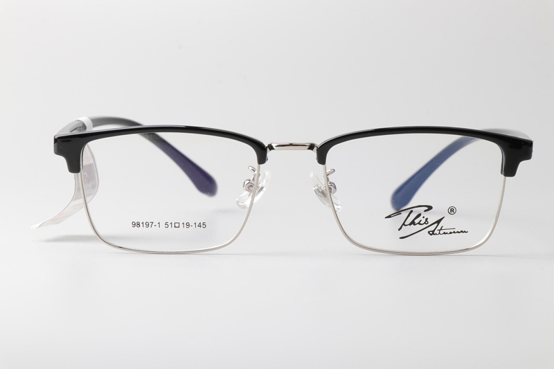 TT98197 Eyeglasses Black Silver