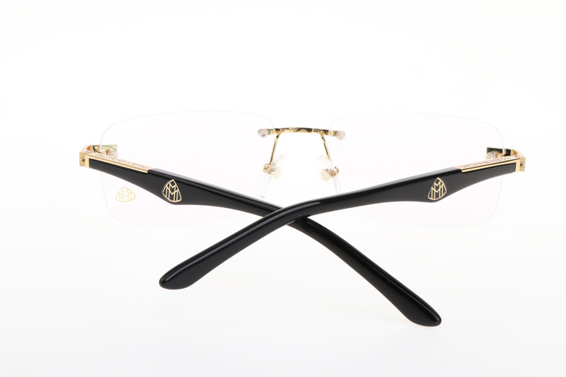 The Artist I Eyeglasses In Gold Black