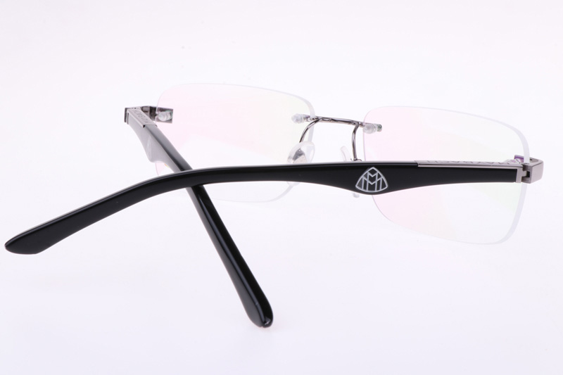 The Artist I Eyeglasses In Silver Black