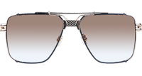 The Dawn Sunglasses In Gold Gradient Brown