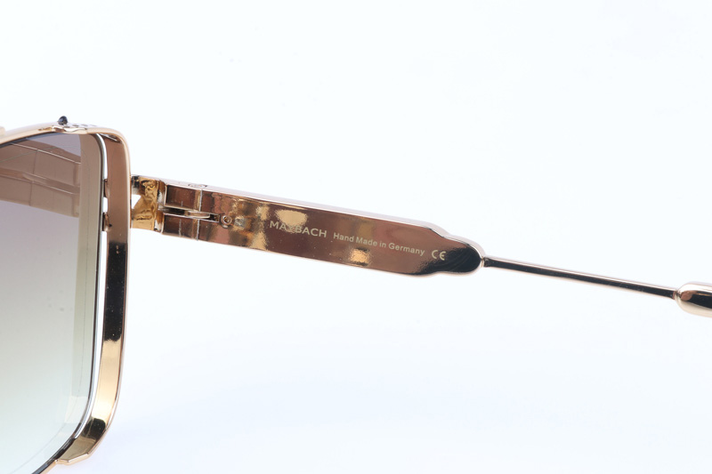 The Dawn Sunglasses In Gold Gradient Brown