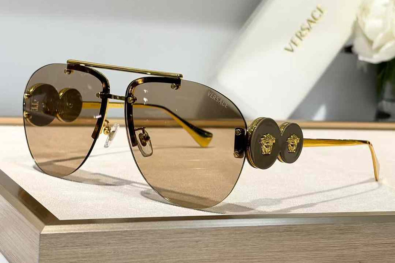 VE2250 Sunglasses Gold Brown