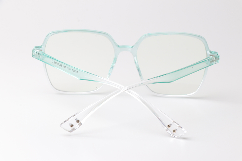 WT7601 Eyeglasses Green Clear