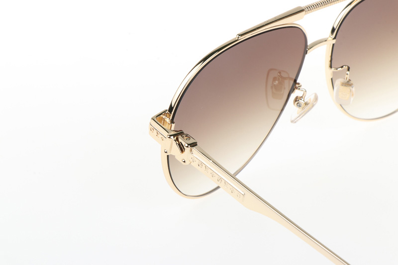 Z0965 Sunglasses In Gold Gradient Brown