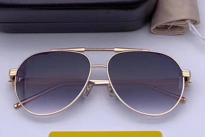 Z0965 Sunglasses In Gold Gradient Grey