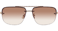 Z1078 Sunglasses In Gold Gradient Brown